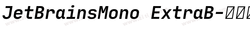 JetBrainsMono ExtraB字体转换